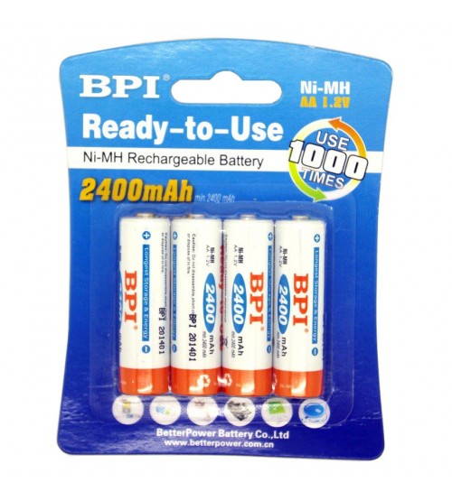 Enelong BPI Ni-MH AA Battery 2400mAh Isi 4 PCS 